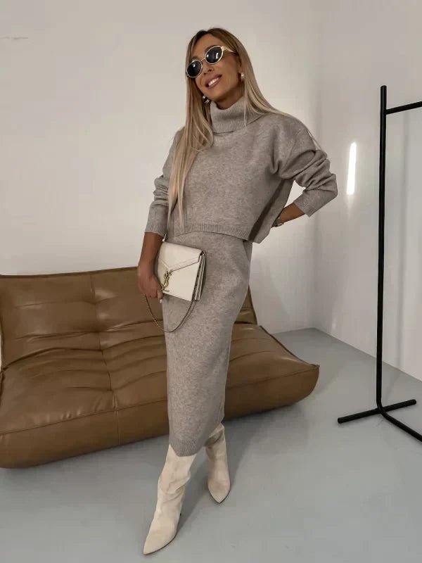 Cora | Minimalistic Knitted Set in first_variant_option1 | Elegant Women&