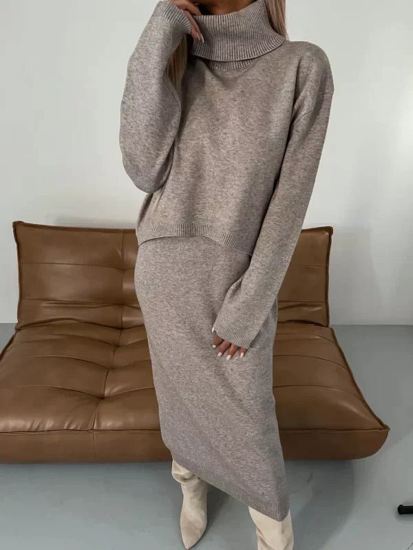 Cora | Minimalistic Knitted Set in first_variant_option1 | Elegant Women&