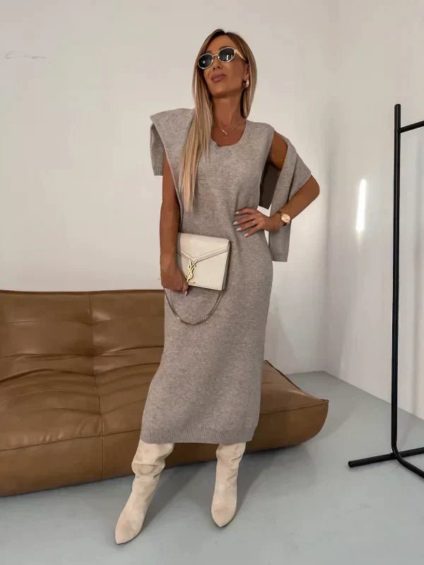 Cora | Minimalistic Knitted Set in first_variant_option1 | Elegant Women&
