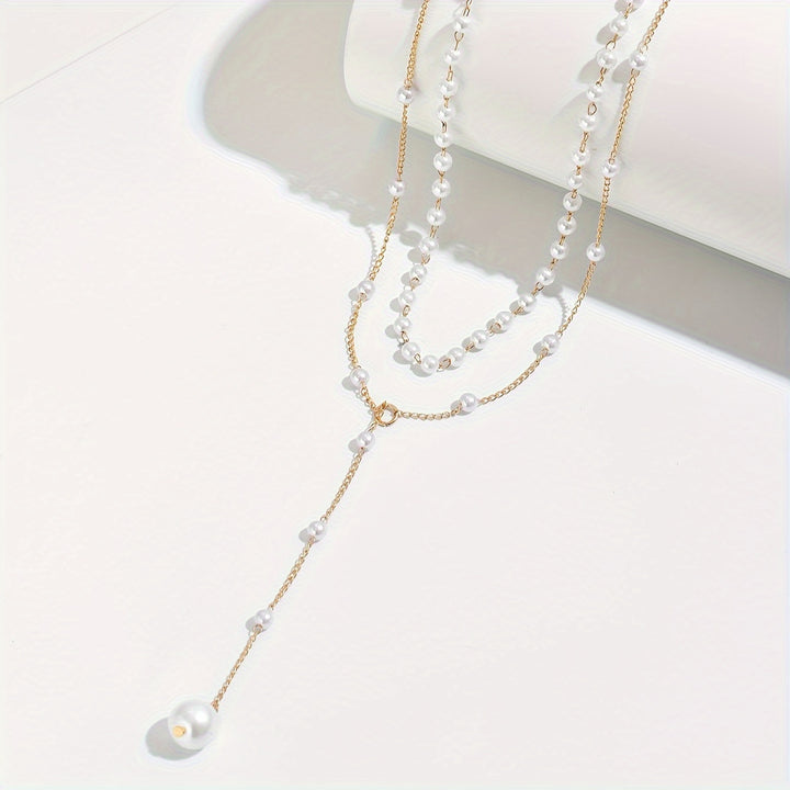 Magnolia | Double Layer Y-Lariat Necklace