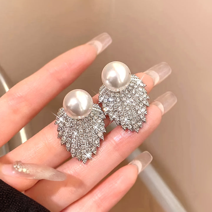 Valerie | Faux Pearl &amp; Stud Earrings