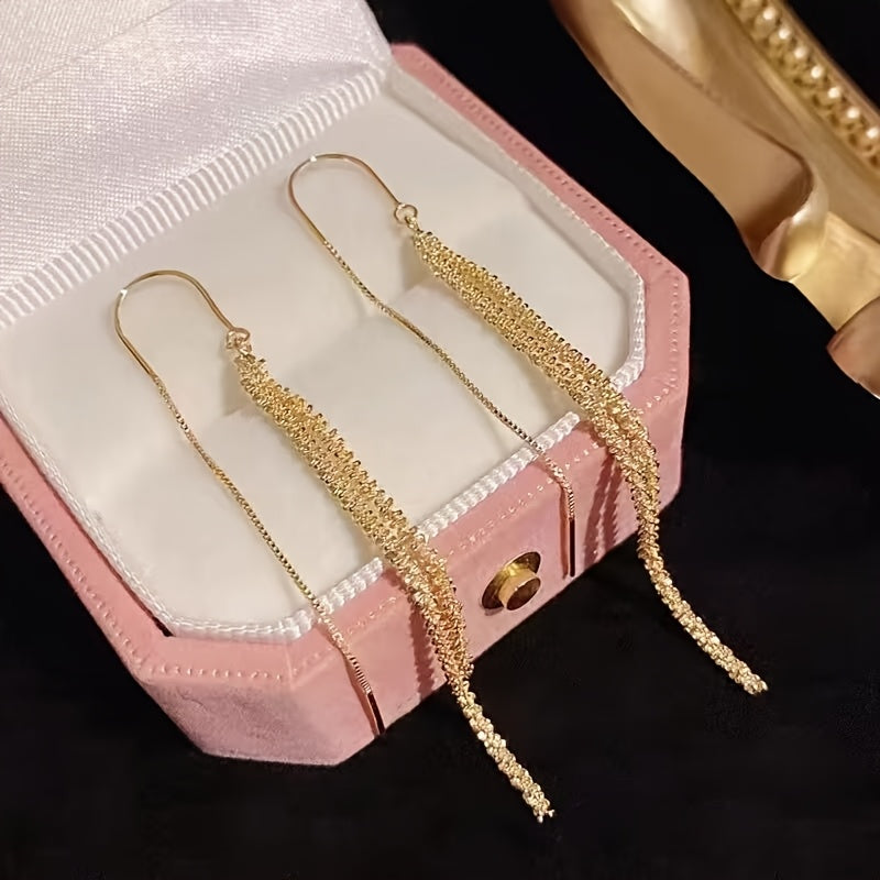 Clarissa | Rhinestone Threader Earrings