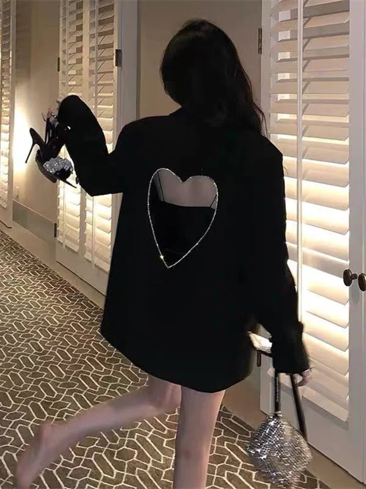 Daphne | Cut - out Heart Blazer in first_variant_option1 | Elegant Women&