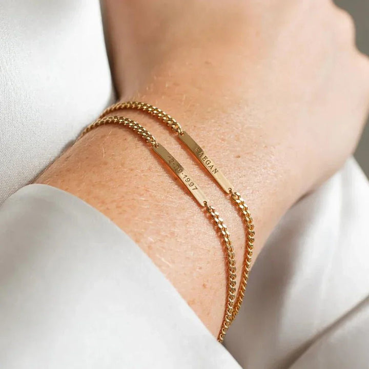 Darcy Custom Engraved Bracelet in first_variant_option1 | Elegant Women&