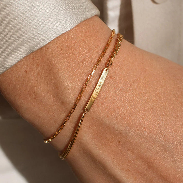 Darcy Custom Engraved Bracelet in first_variant_option1 | Elegant Women&