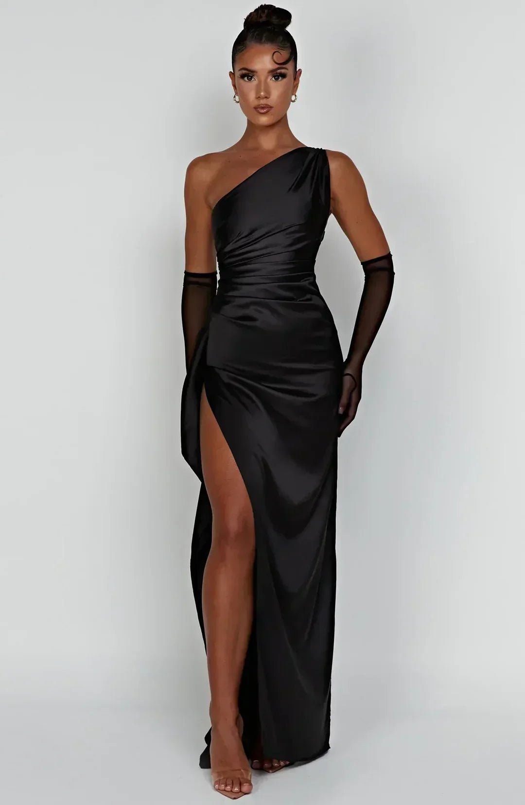 Delphi | Drape Satin Gown in first_variant_option1 | Elegant Women&