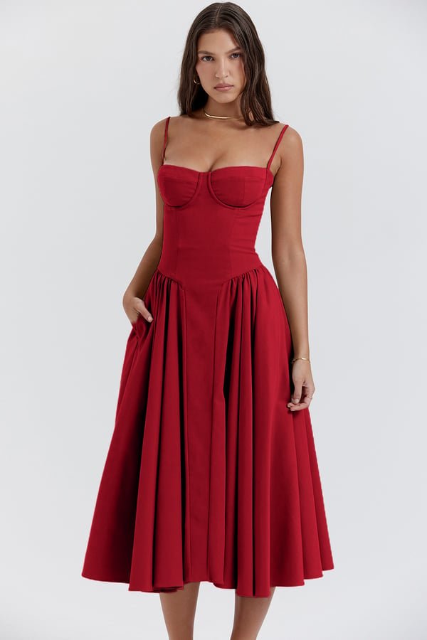 Djenna | Dress With Corset in first_variant_option1 | Elegant Women's Dress - Maeve The Label
