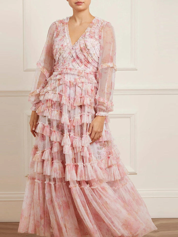 Zeri | Pastel Ruffle Dress