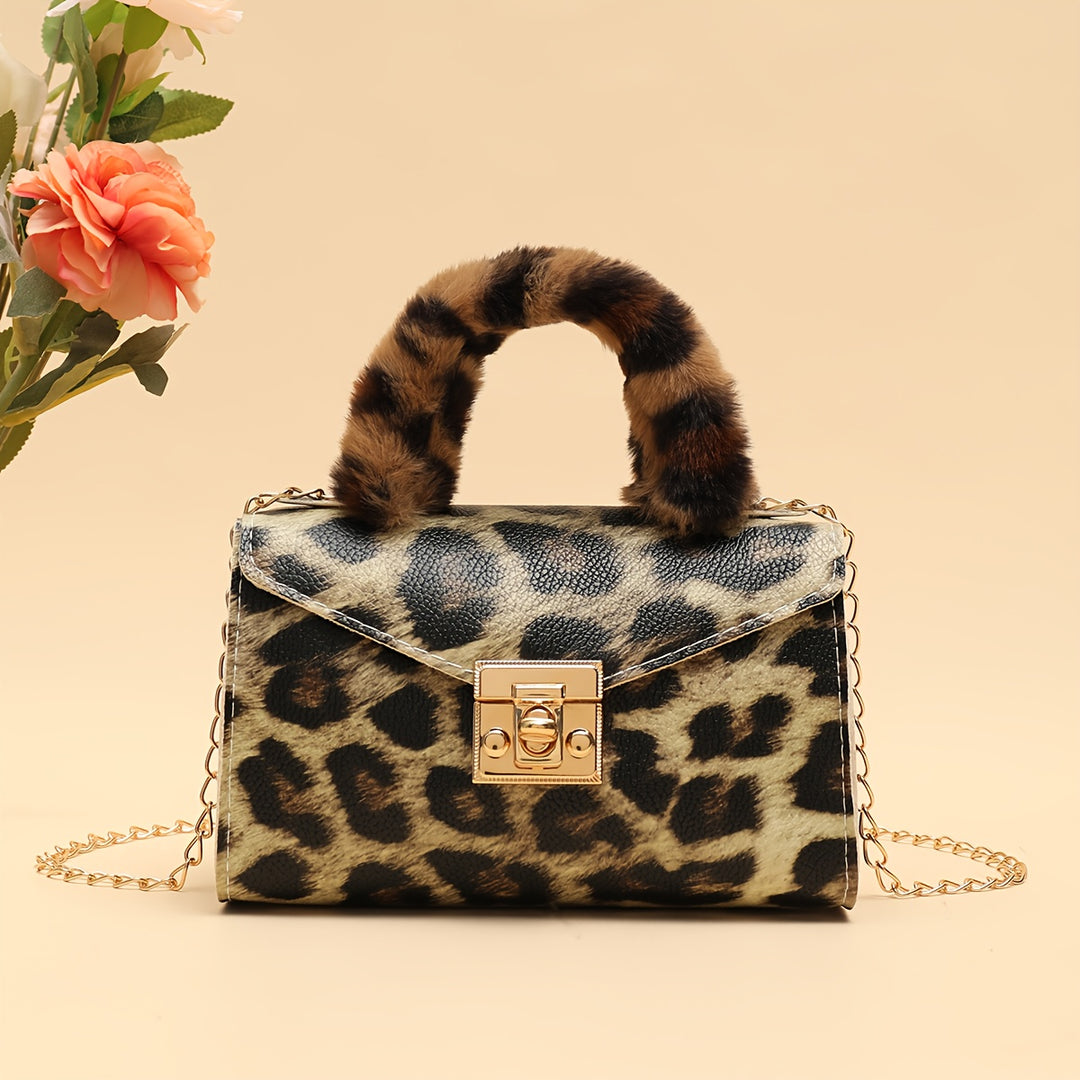 Freya | Faux Fur Handle Chain Crossbody