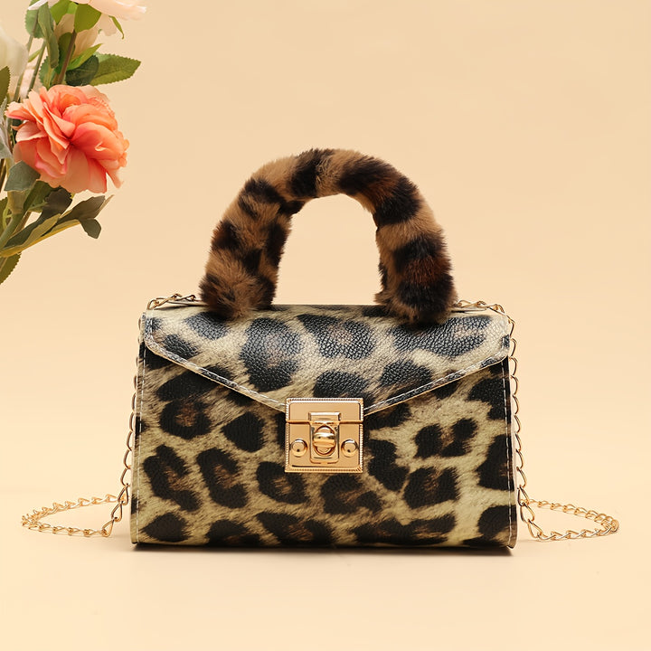 Freya | Faux Fur Handle Chain Crossbody