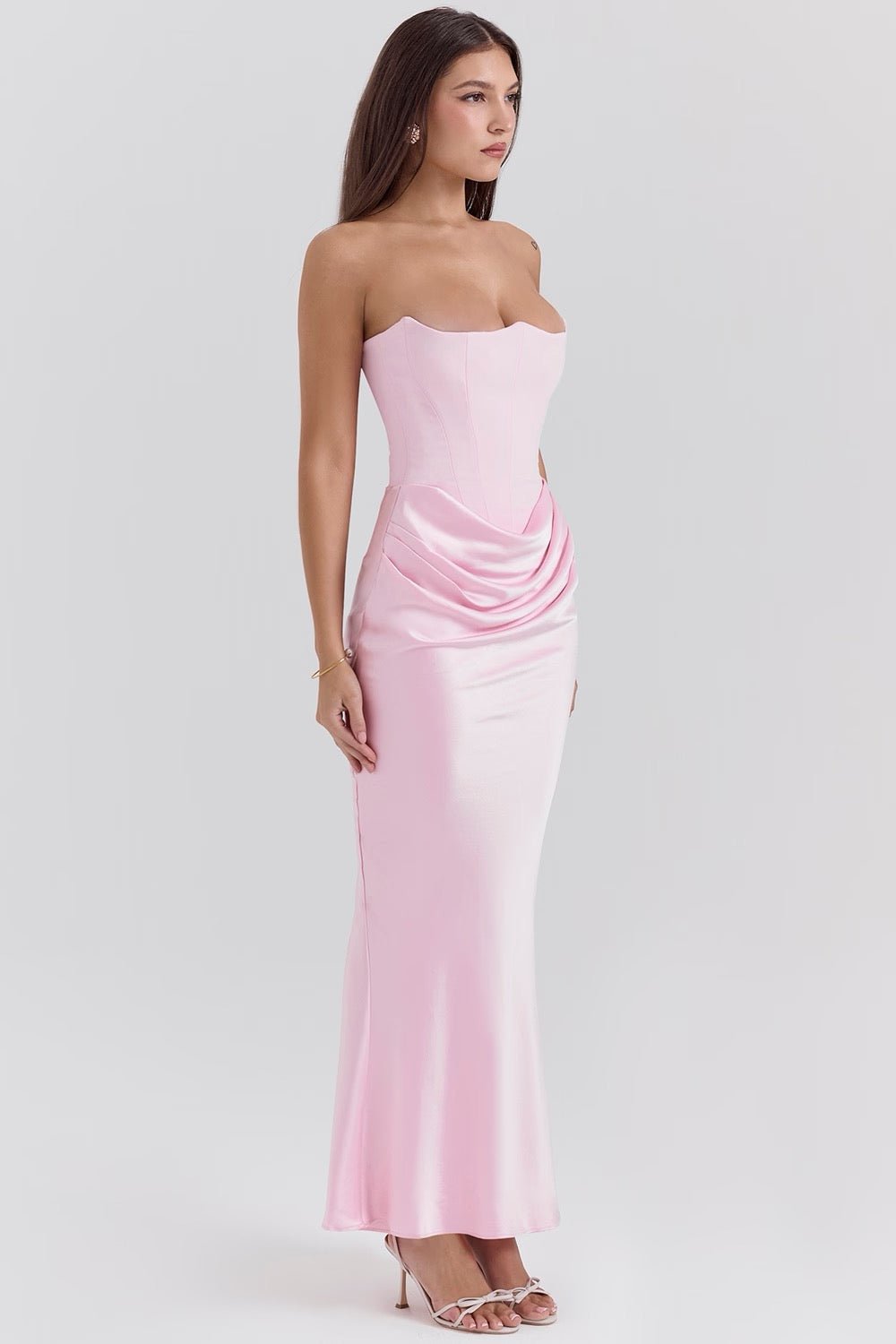 Eden | Polished Satin Gown in first_variant_option1 | Elegant Women&
