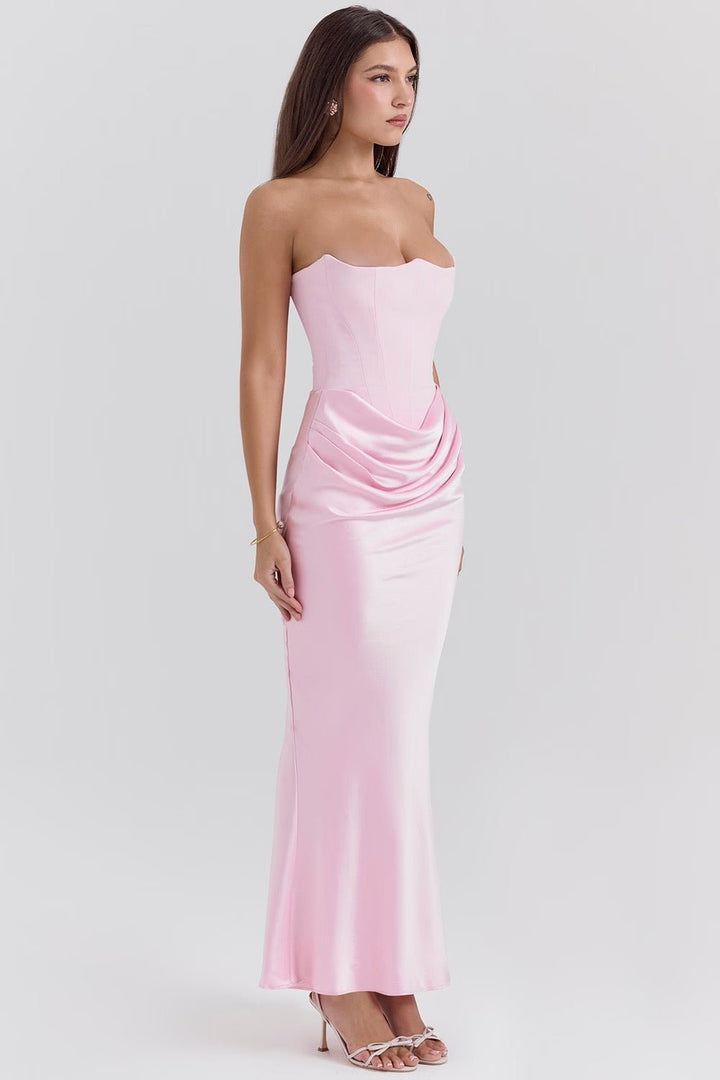 Eden | Polished Satin Gown in first_variant_option1 | Elegant Women&