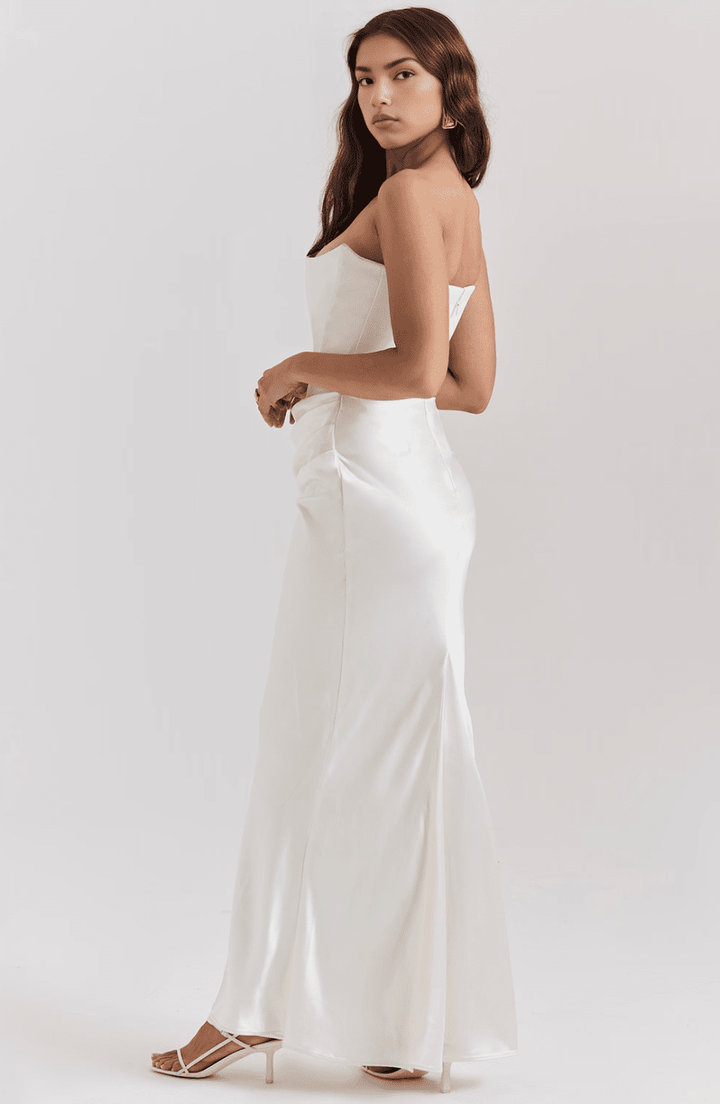 Eden | Polished Satin Gown in first_variant_option1 | Elegant Women&