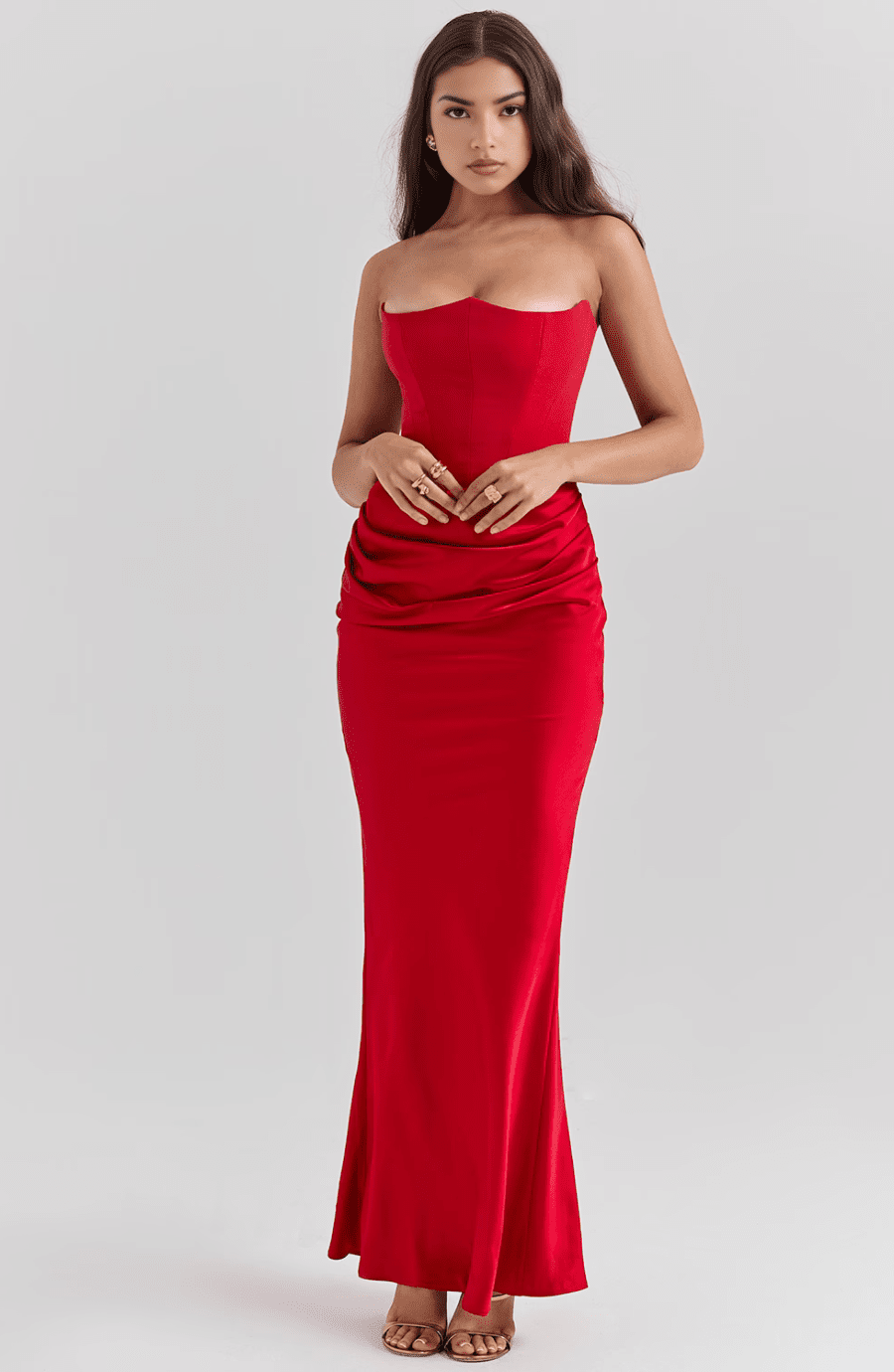 Eden | Polished Satin Gown in first_variant_option1 | Elegant Women&