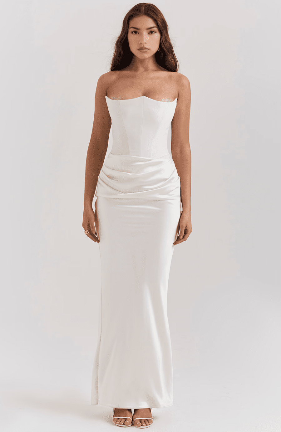 Eden | Polished Satin Gown in first_variant_option1 | Elegant Women&