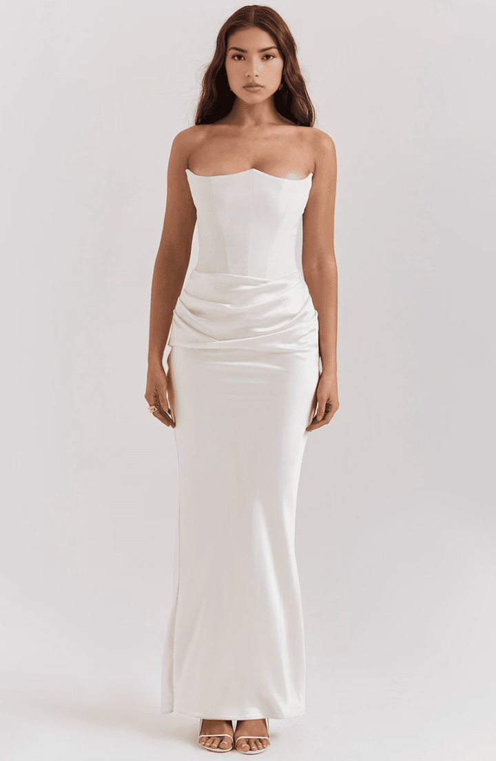 Eden | Polished Satin Gown in first_variant_option1 | Elegant Women&