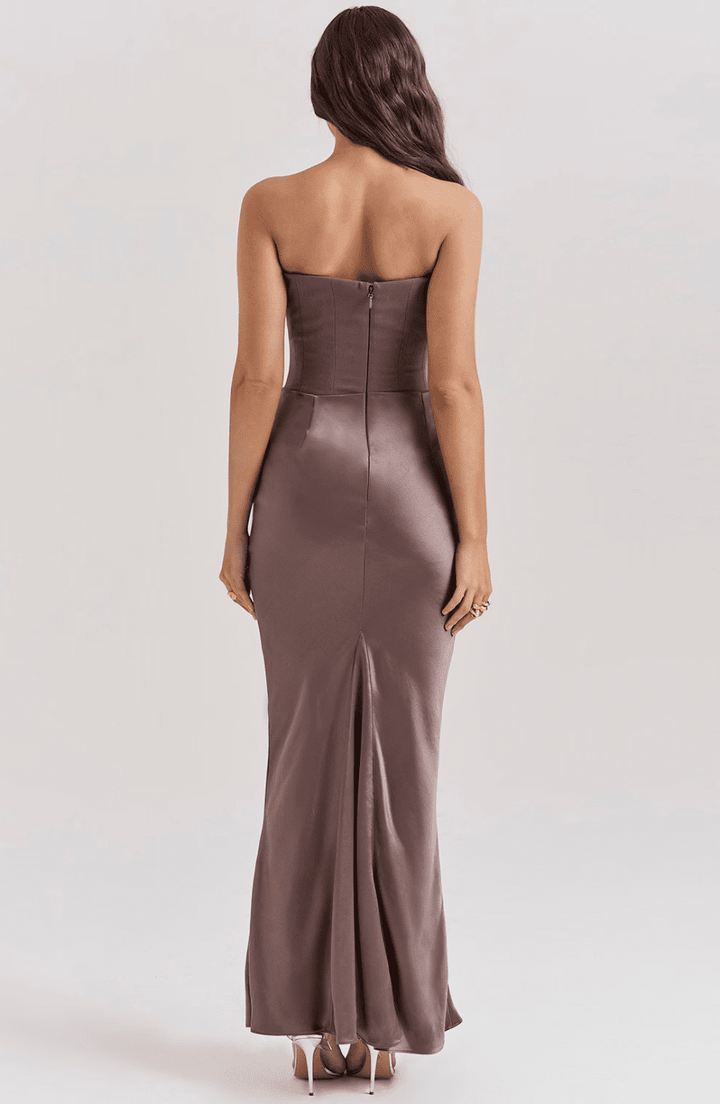Eden | Polished Satin Gown in first_variant_option1 | Elegant Women&