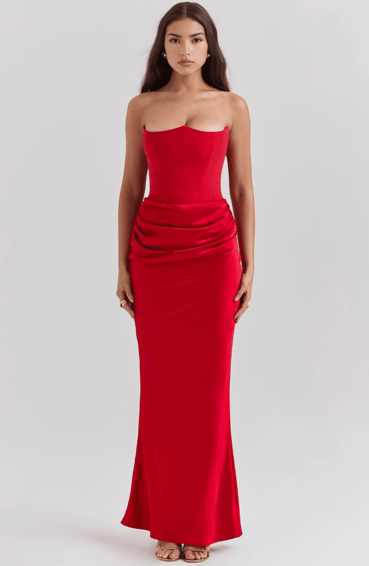 Eden | Polished Satin Gown in first_variant_option1 | Elegant Women&