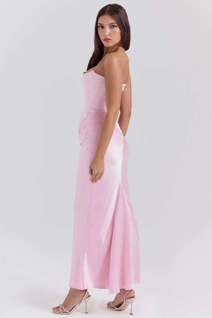 Eden | Polished Satin Gown in first_variant_option1 | Elegant Women&