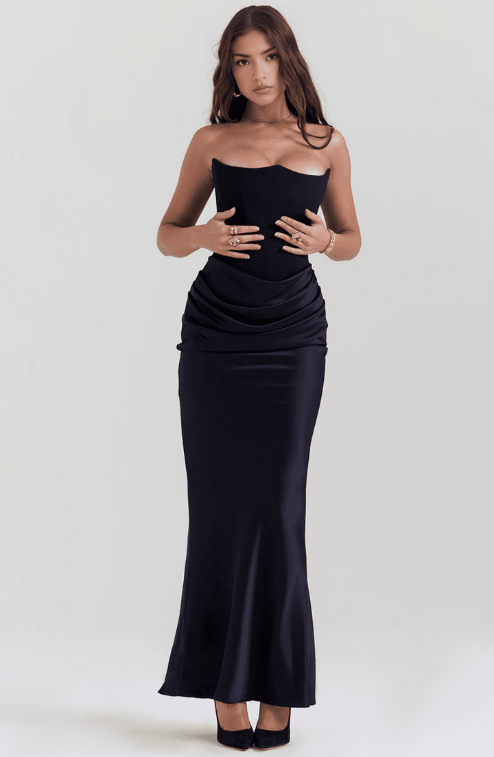 Eden | Polished Satin Gown in first_variant_option1 | Elegant Women&