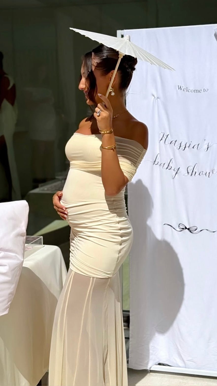 Edeva | Sereneveil Maternity Dress in first_variant_option1 | Elegant Women&