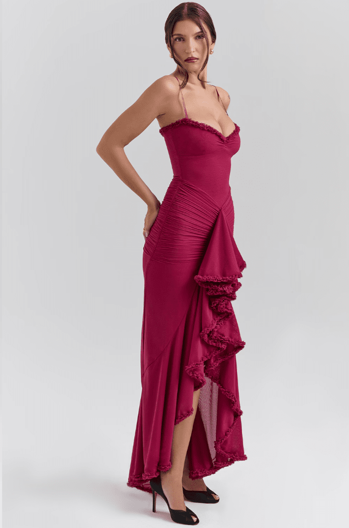 Edith | Charming Ruffled Gown in first_variant_option1 | Elegant Women&