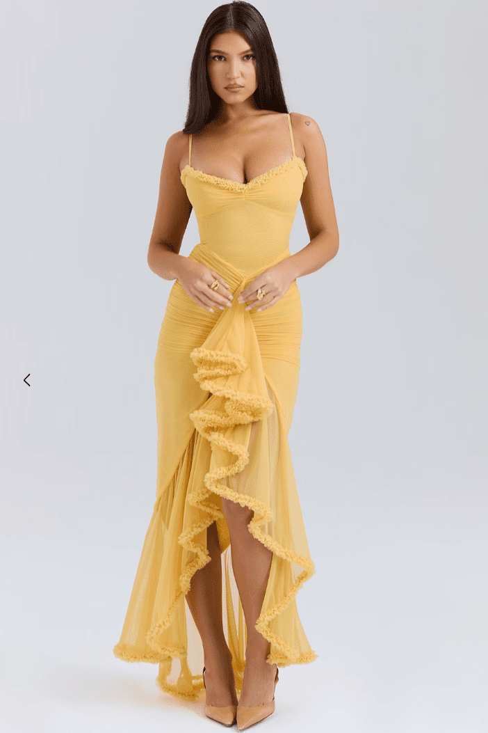 Edith | Charming Ruffled Gown in first_variant_option1 | Elegant Women&