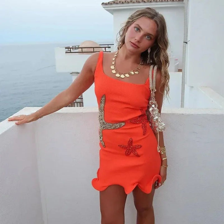 Eliana | Vibrant Embellished Dress in first_variant_option1 | Elegant Women&