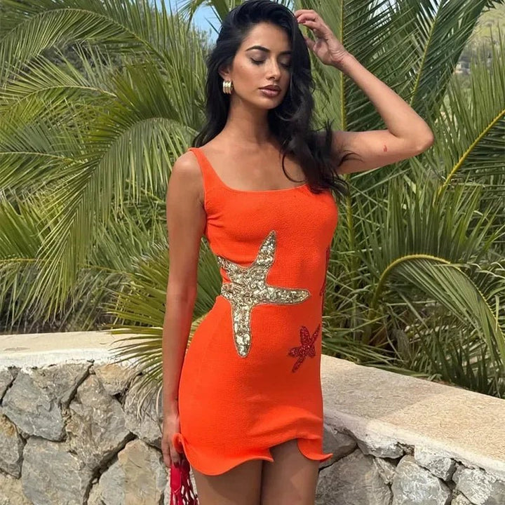 Eliana | Vibrant Embellished Dress in first_variant_option1 | Elegant Women&