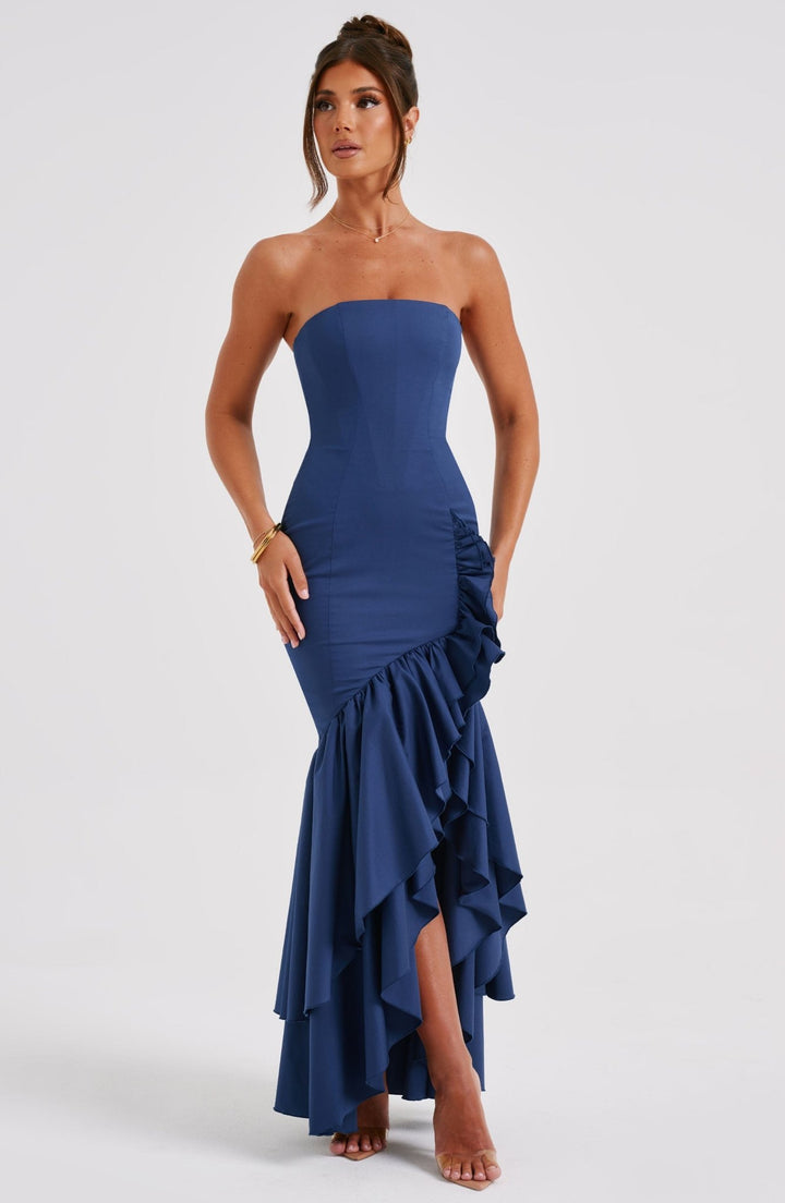 Eline | Statement Ruffle Dress in first_variant_option1 | Elegant Women&