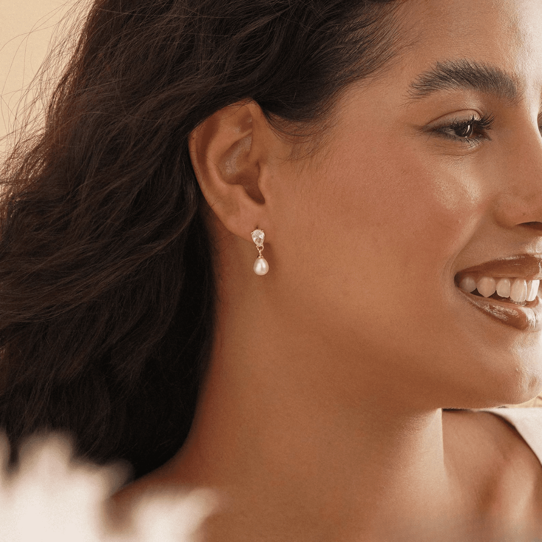 Elowen Pearl Earrings in first_variant_option1 | Elegant Women&