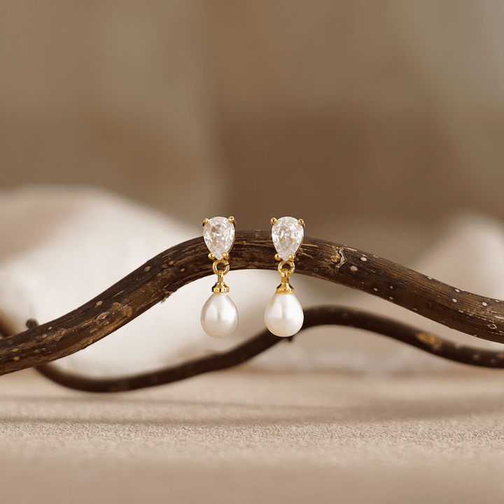 Elowen Pearl Earrings in first_variant_option1 | Elegant Women&