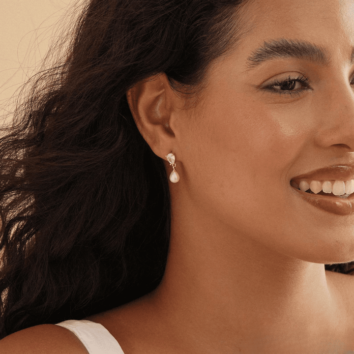 Elowen Pearl Earrings in first_variant_option1 | Elegant Women&