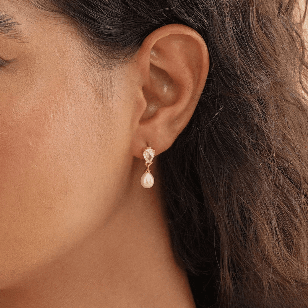 Elowen Pearl Earrings in first_variant_option1 | Elegant Women&