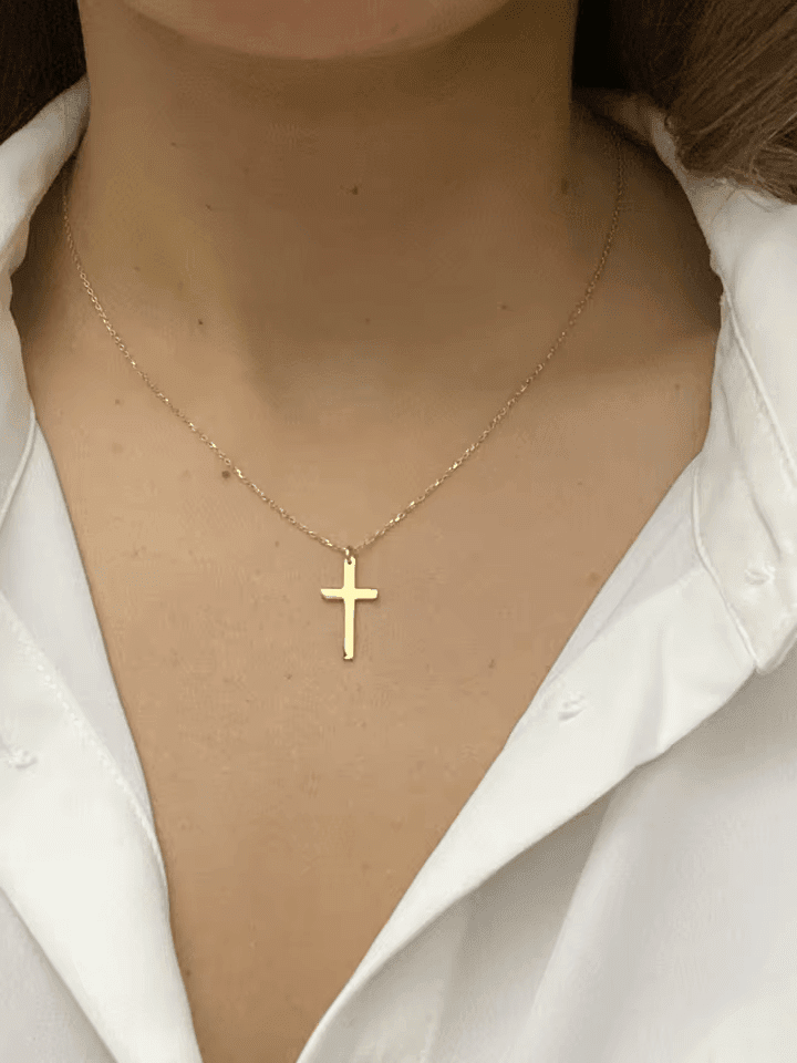 Elvina Cross Necklace in first_variant_option1 | Elegant Women&