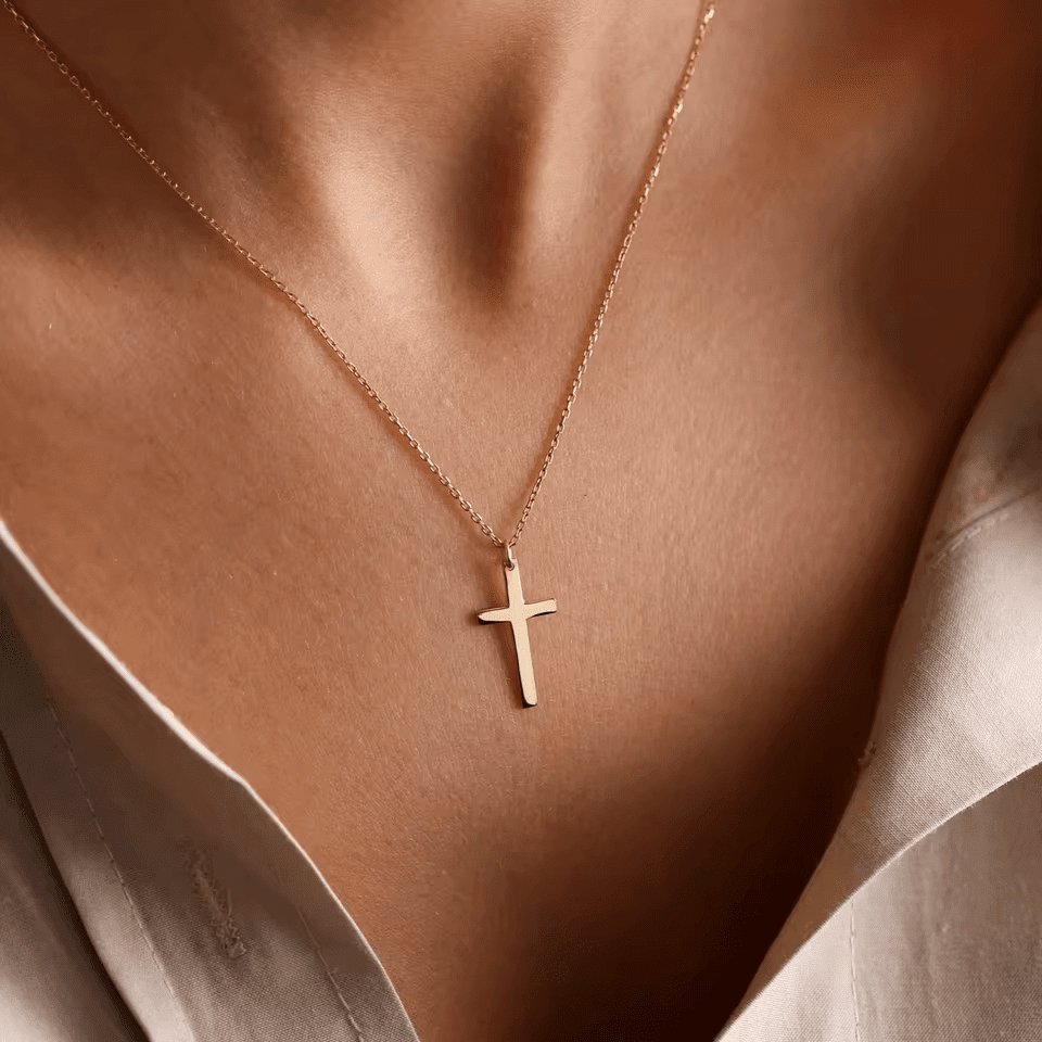 Elvina Cross Necklace in first_variant_option1 | Elegant Women&