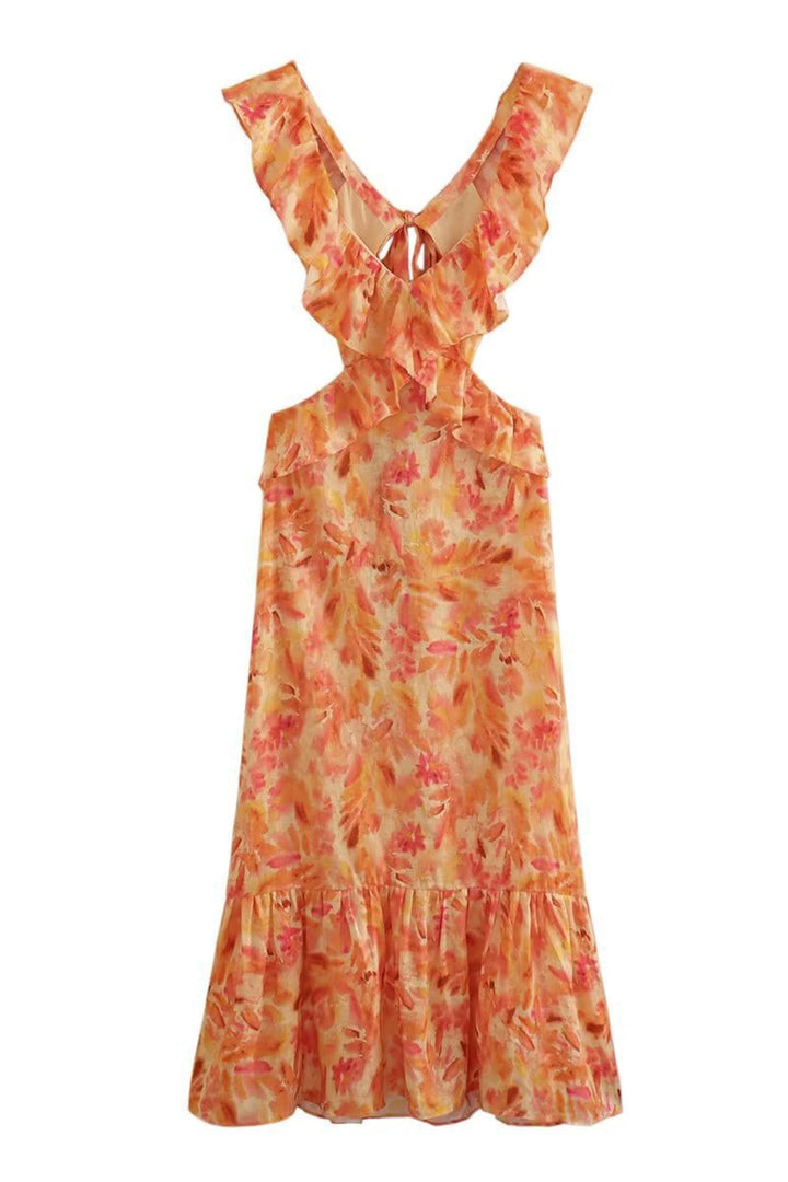 Ember | Floral Ruffle Dress in first_variant_option1 | Elegant Women&