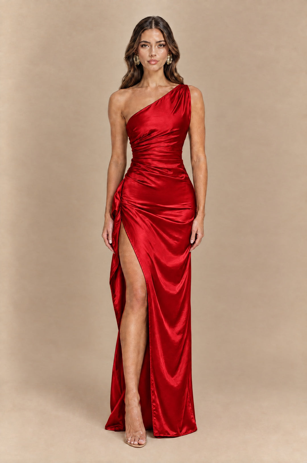 Evelyn Enchanting Tiered Maxi Dress in Red - Maeve The Label