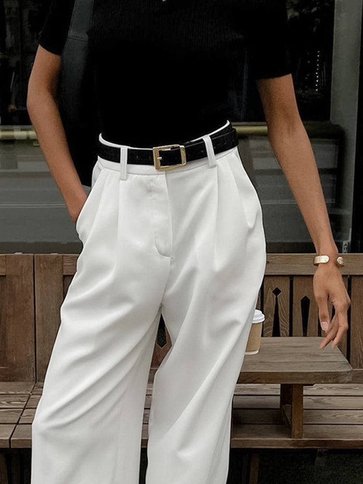 Evie | Wide Leg Pants in first_variant_option1 | Elegant Women&