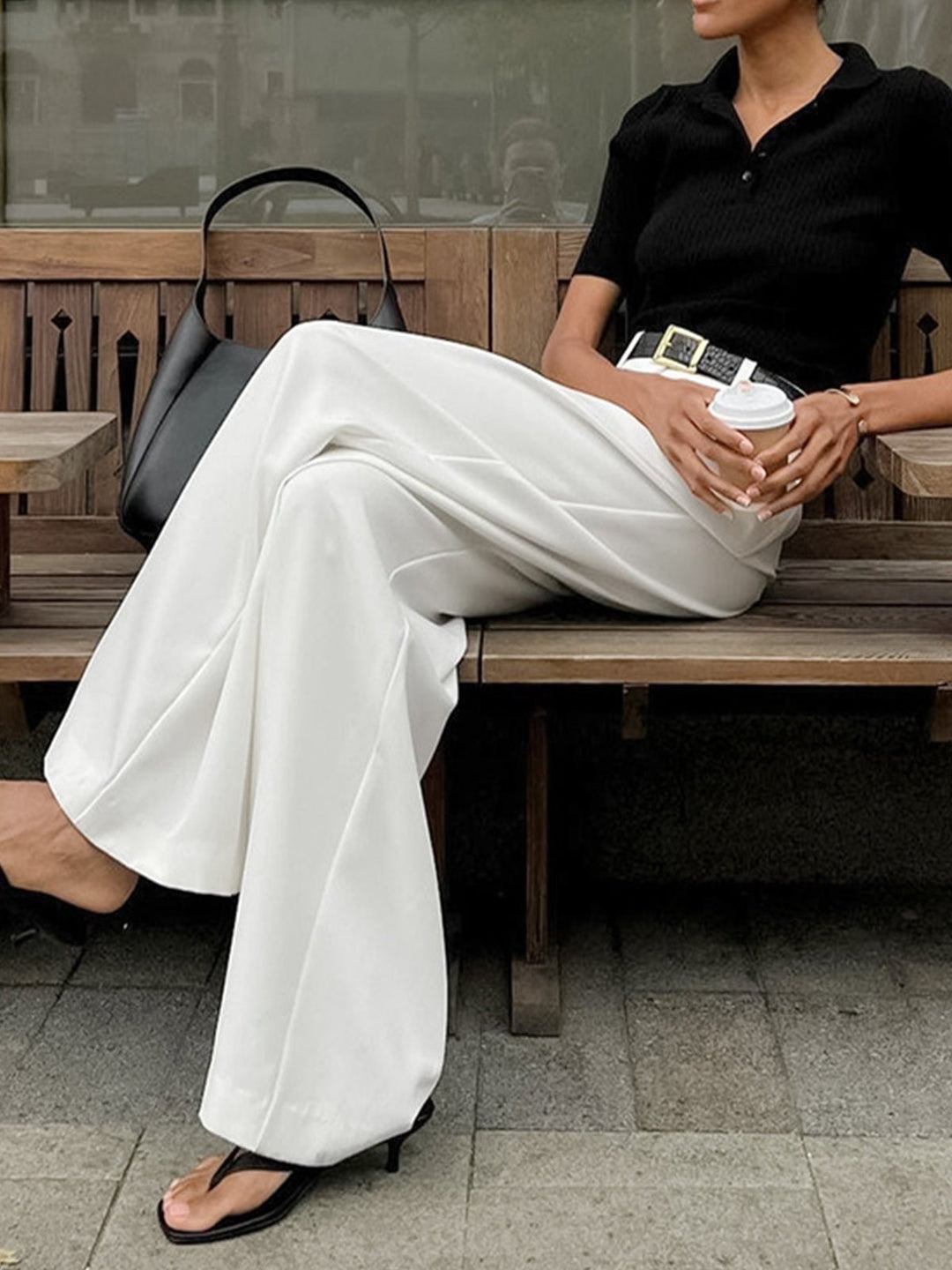 Evie | Wide Leg Pants in first_variant_option1 | Elegant Women&