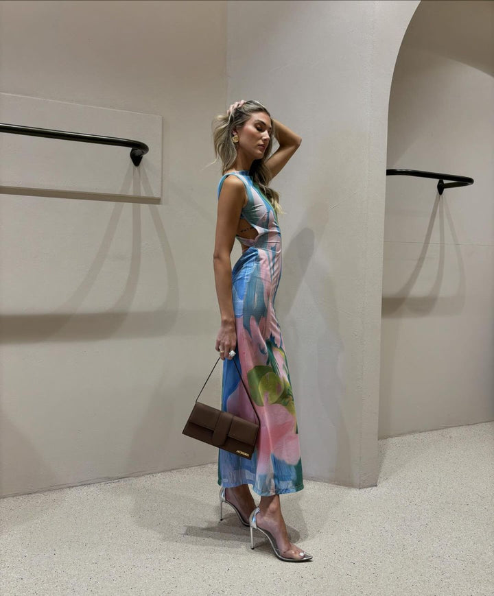 Fallon | Tropical Fitted Dress in first_variant_option1 | Elegant Women&