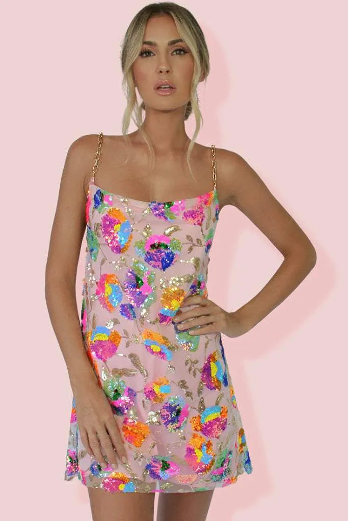 Clarimond | Neon Flora Dress