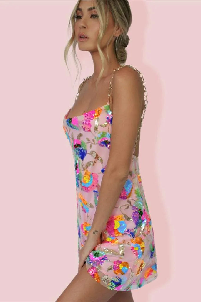 Clarimond | Neon Flora Dress