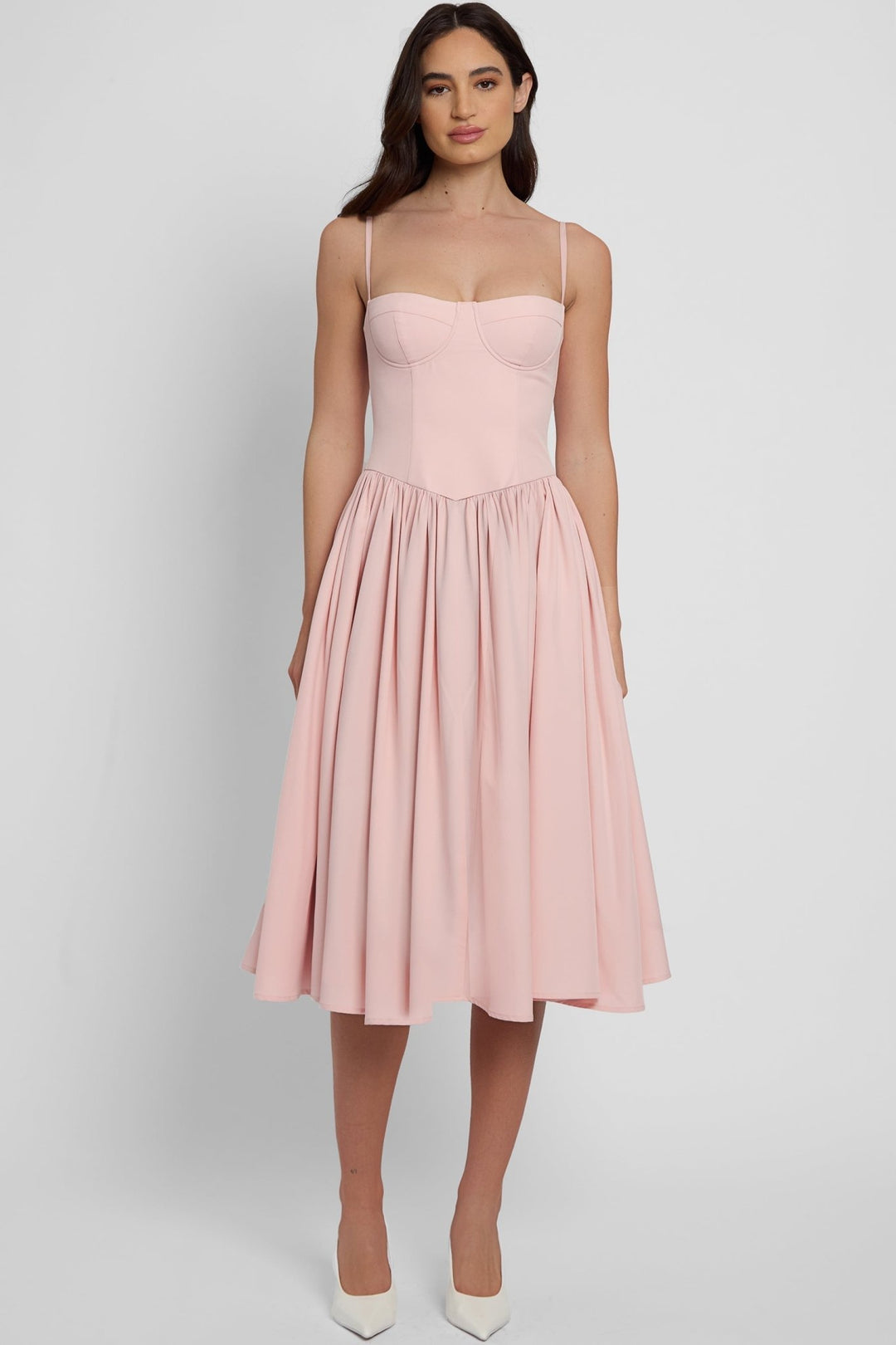 Fauna | Sweetheart Midi Dress in first_variant_option1 | Elegant Women&