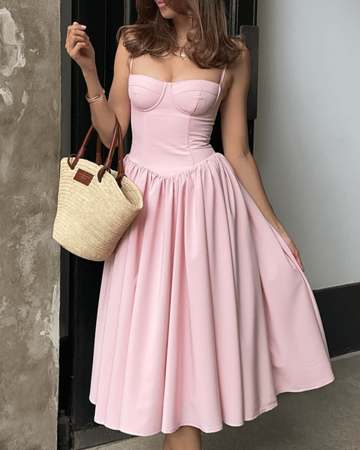 Fauna | Sweetheart Midi Dress in first_variant_option1 | Elegant Women&