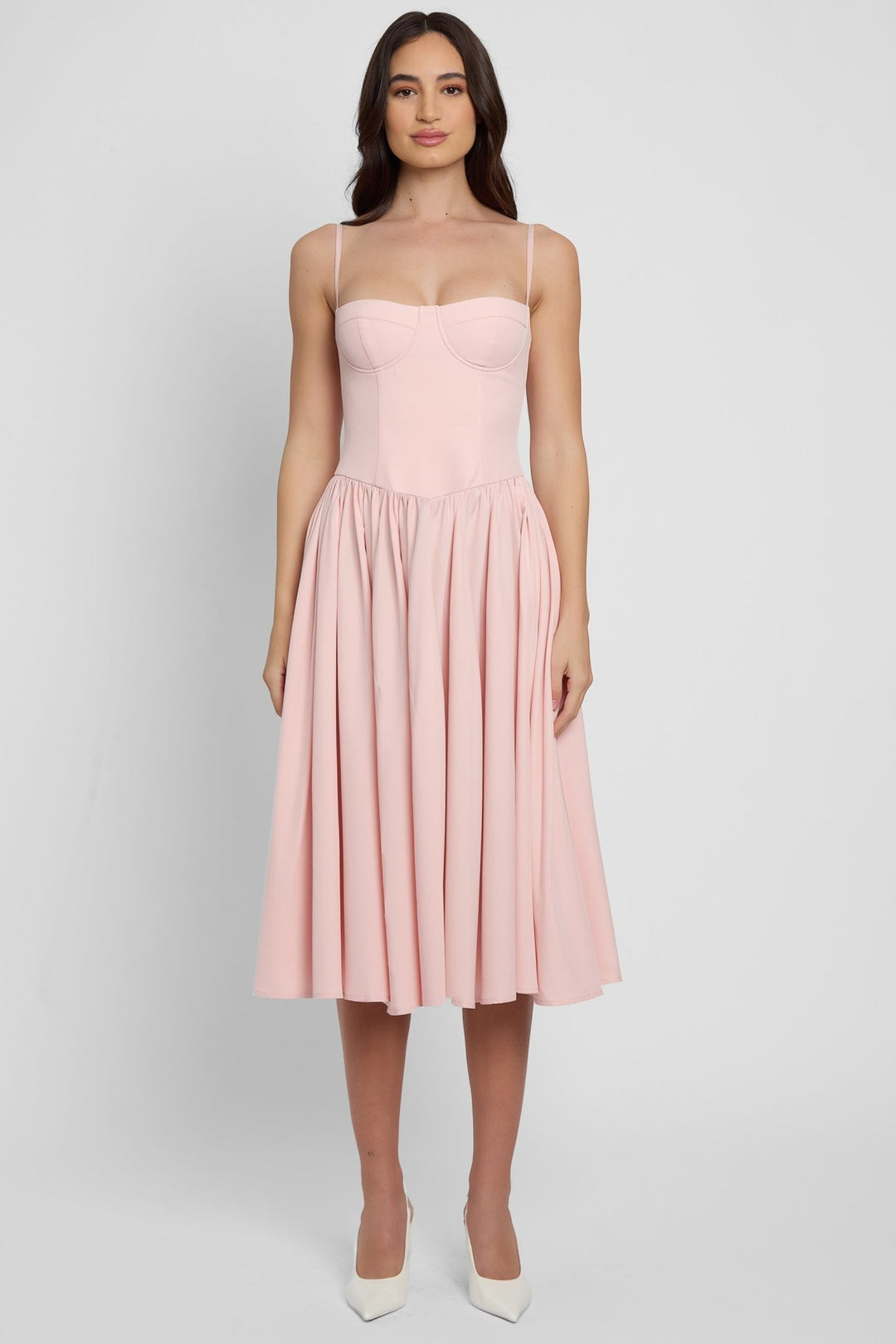 Fauna | Sweetheart Midi Dress in first_variant_option1 | Elegant Women&
