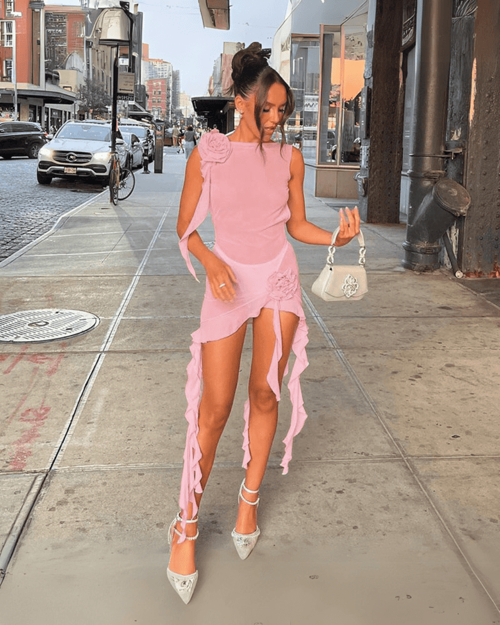 Faustine | Petalwave Mini Dress in first_variant_option1 | Elegant Women&