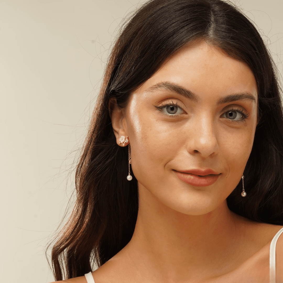 Fleuria Pearl Earrings in first_variant_option1 | Elegant Women&