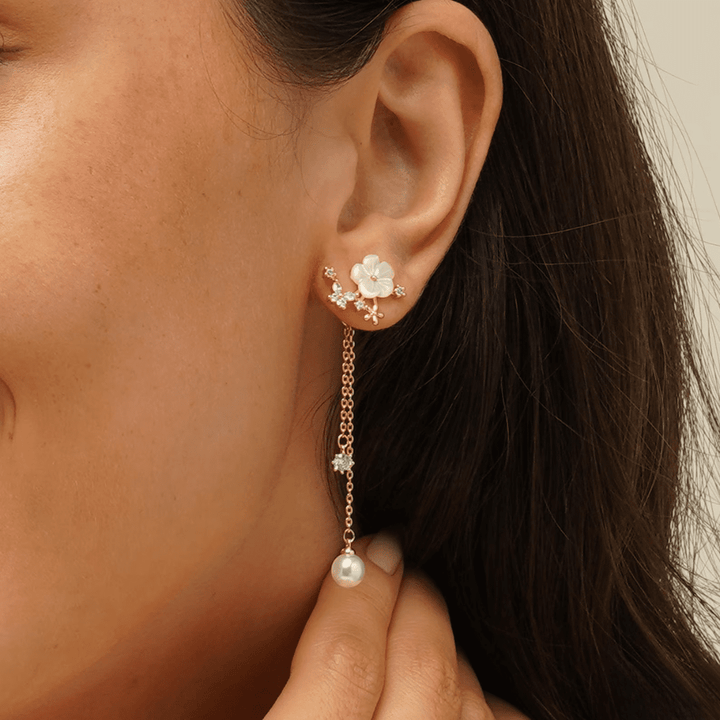 Fleuria Pearl Earrings in first_variant_option1 | Elegant Women&