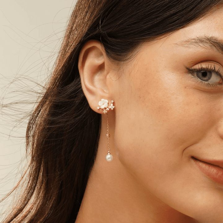 Fleuria Pearl Earrings in first_variant_option1 | Elegant Women&